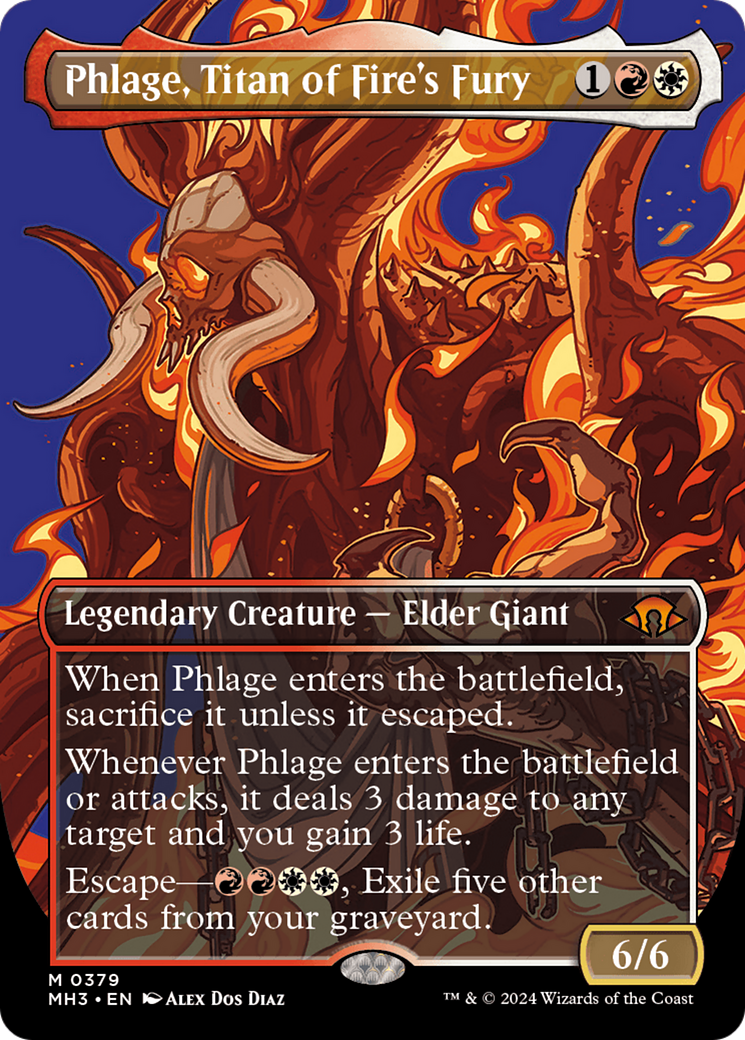 Phlage, Titan of Fire's Fury (MH3-379) [Modern Horizons 3] (Borderless) Foil