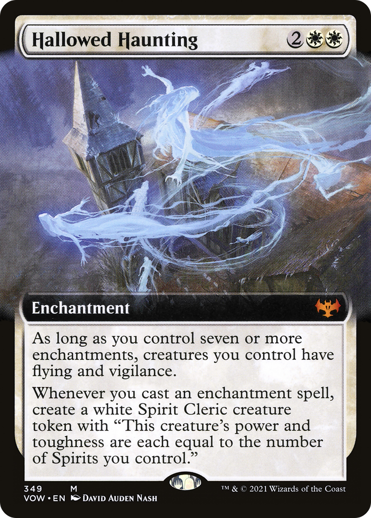 Hallowed Haunting (Extended Art) (VOW-349) [Innistrad: Crimson Vow]