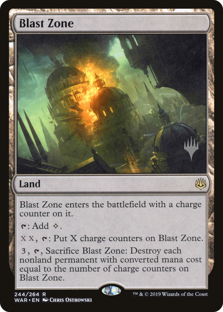Blast Zone (WAR) (PPTHB-244P) [Promo Pack: War of the Spark Promos]