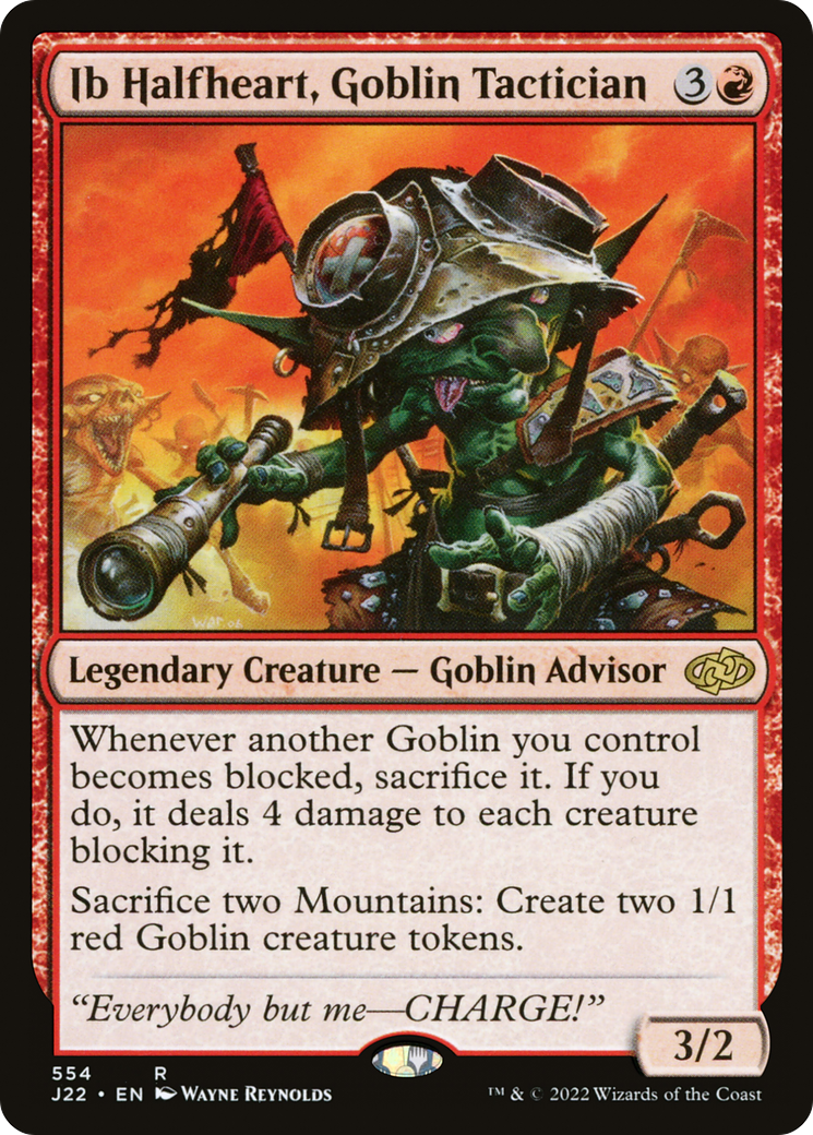 Ib Halfheart, Goblin Tactician (J22-554) [Jumpstart 2022]