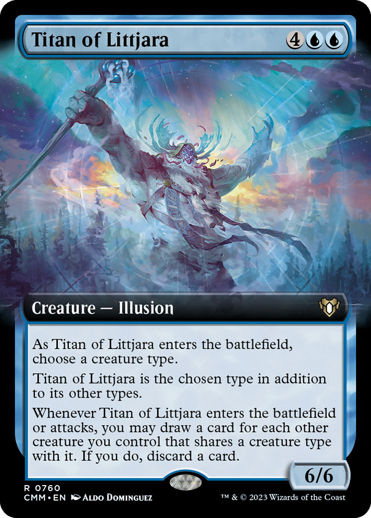 Titan of Littjara (CMM-760) [Commander Masters]: (Extended Art)