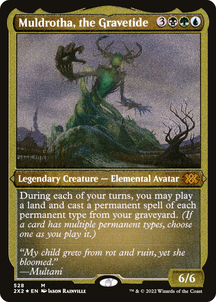 Muldrotha, the Gravetide (Foil Etched) (2X2-528) [Double Masters 2022] Foil