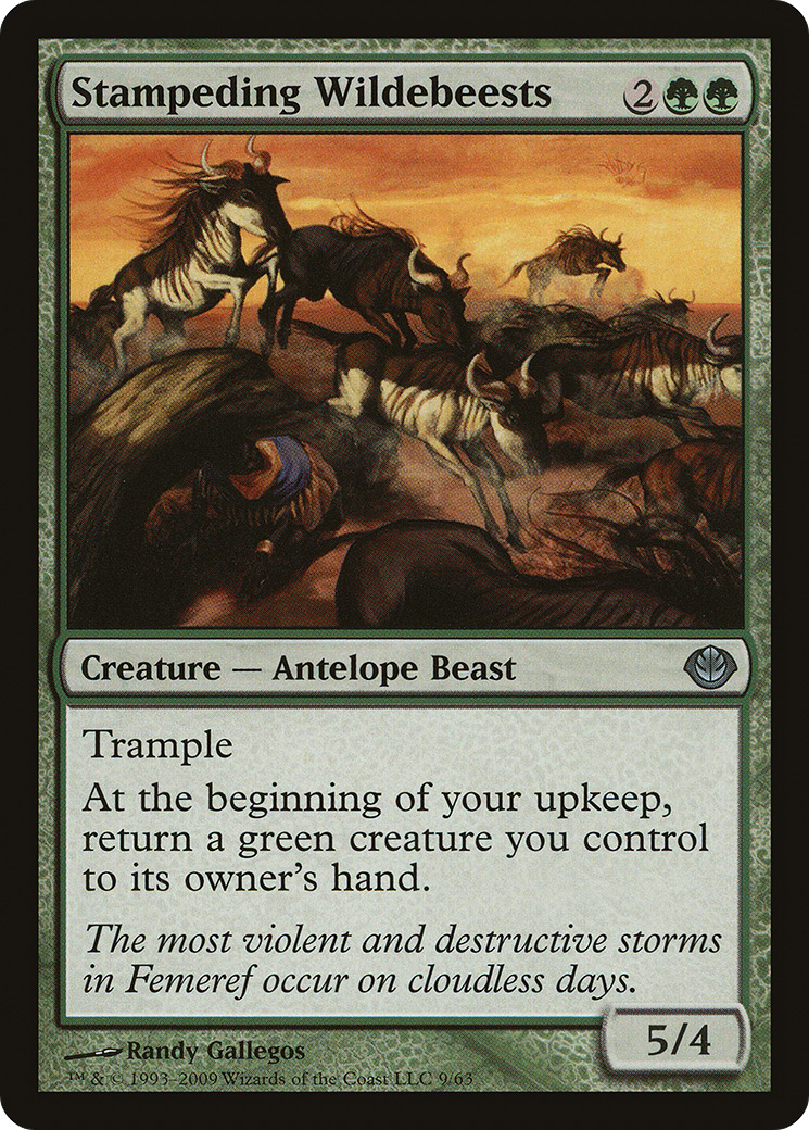 Stampeding Wildebeests (DDD-009) [Duel Decks: Garruk vs. Liliana]