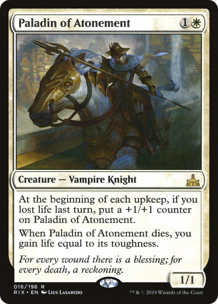 Paladin of Atonement (RIX-016) [Rivals of Ixalan]