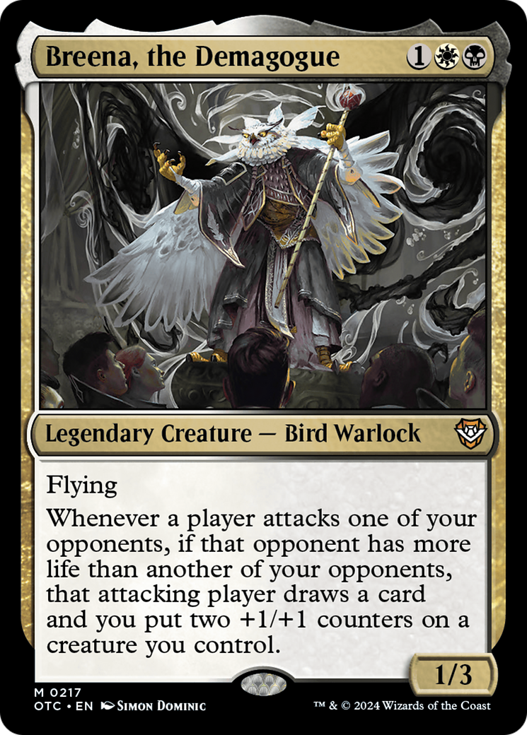 Breena, the Demagogue (OTC-217) [Outlaws of Thunder Junction Commander]