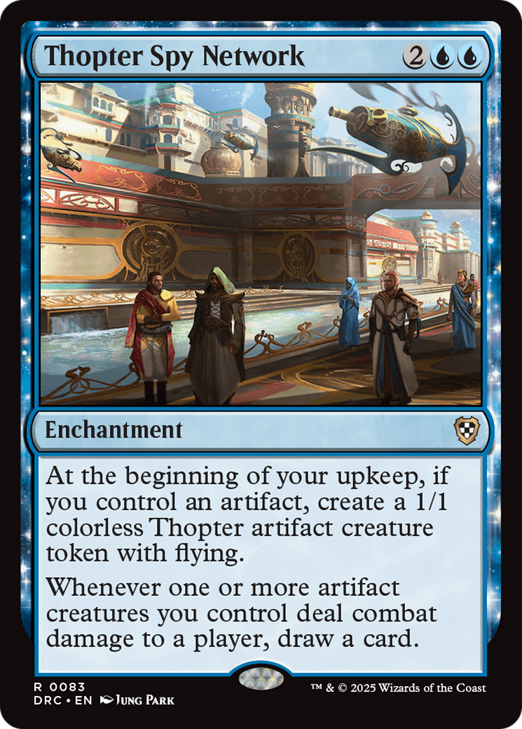 Thopter Spy Network (DRC-083) [Commander: Aetherdrift]: (enchantment)