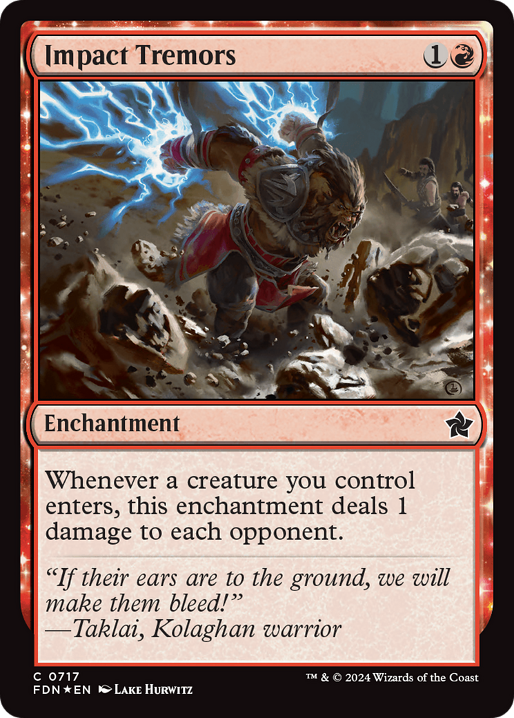 Impact Tremors (FDN-717) [Foundations] Foil