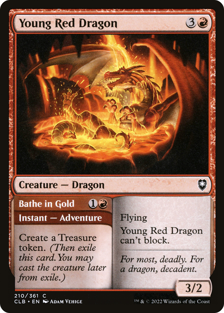 Young Red Dragon (CLB-210) [Commander Legends: Battle for Baldur's Gate]