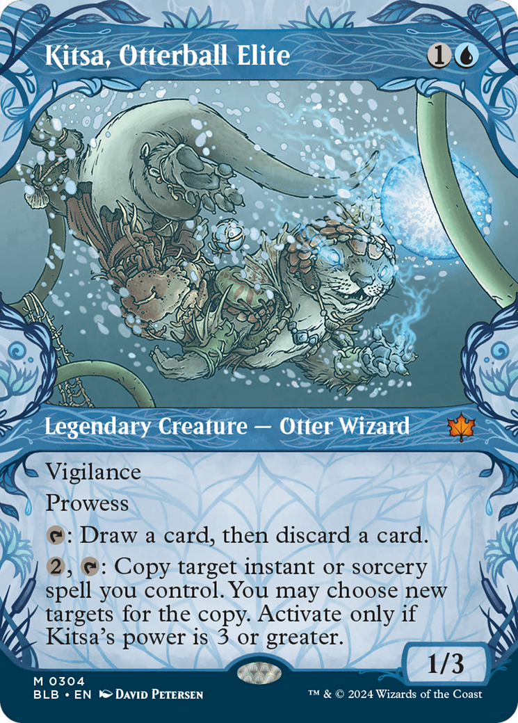Kitsa, Otterball Elite (BLB-304) [Bloomburrow]: (Showcase) (Borderless) Foil