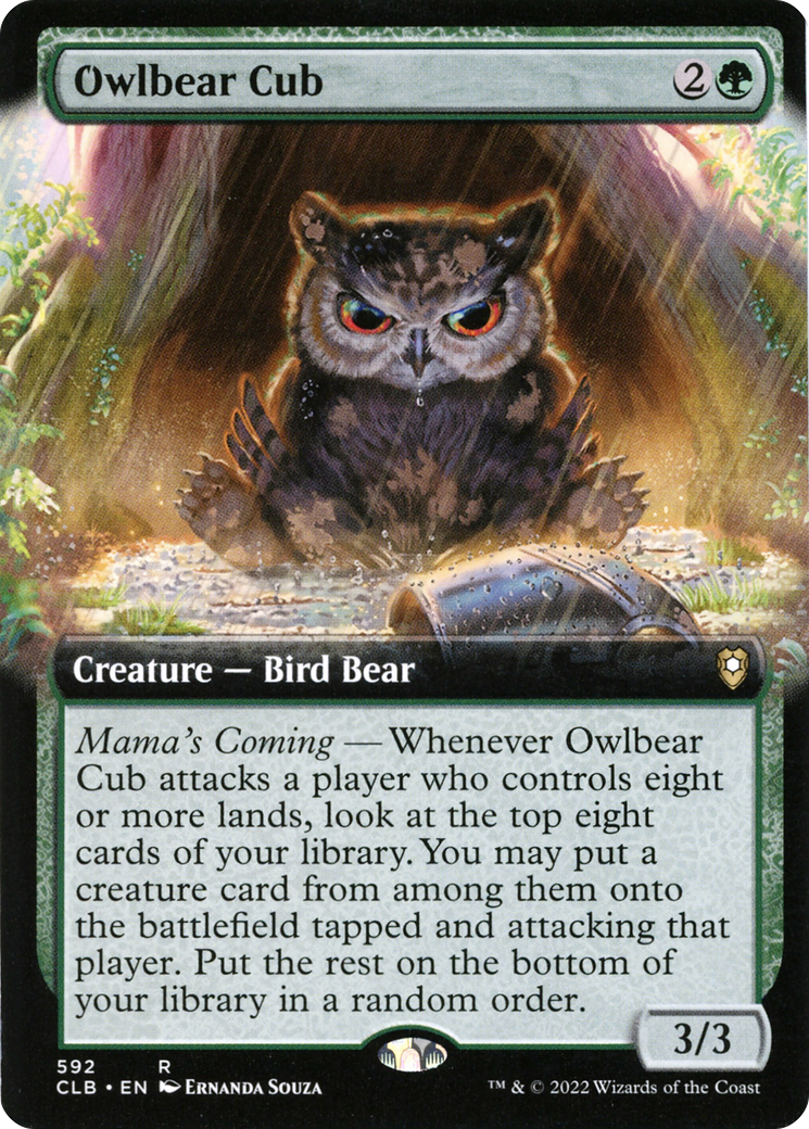 Owlbear Cub (Extended Art) (CLB-592) [Commander Legends: Battle for Baldur's Gate]