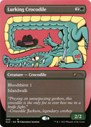 Lurking Crocodile (SLD-590) (Borderless) [Secret Lair Drop]