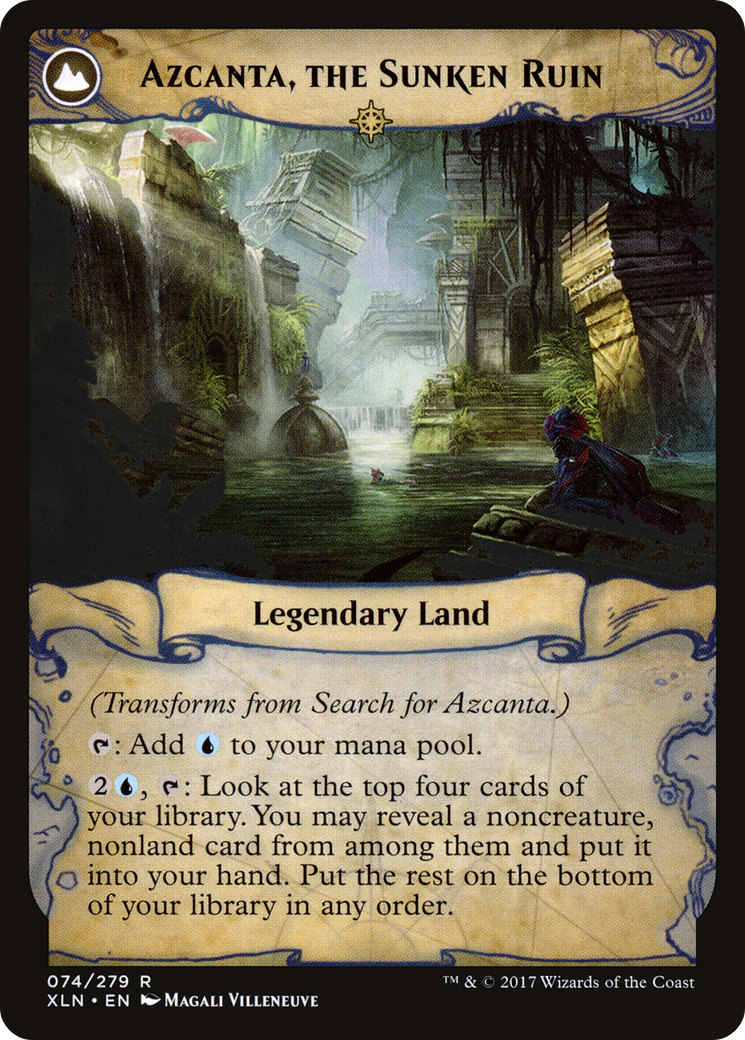 Search for Azcanta // Azcanta, the Sunken Ruin (LIST-XLN-74) [The List]: (compasslanddfc)