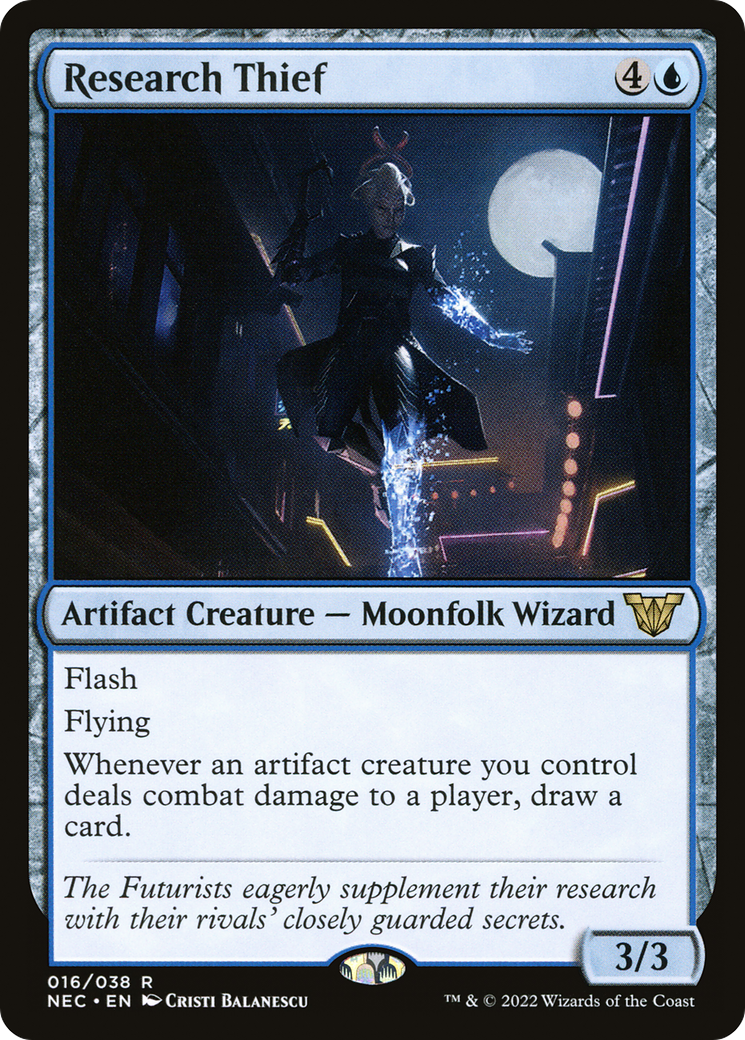 Research Thief (NEC-016) [Neon Dynasty Commander]