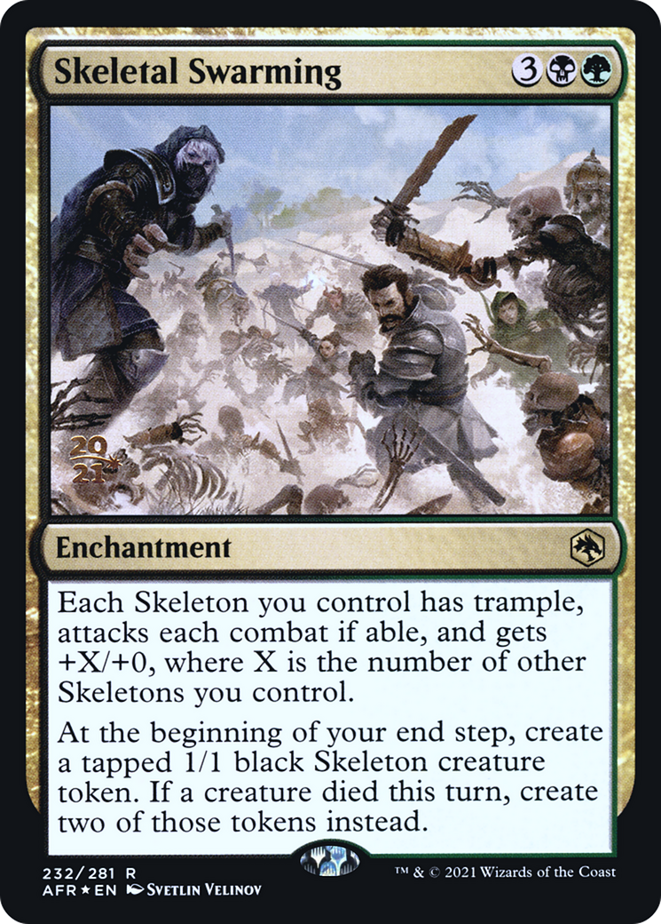 Skeletal Swarming (PRE-232S) [Adventures in the Forgotten Realms Promos] Foil