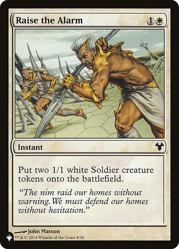 Raise the Alarm (LIST-MD1-8) [The List]