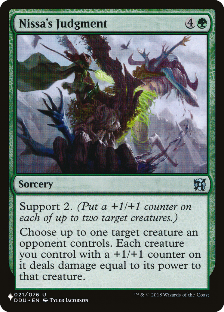 Nissa's Judgment (LIST-DDU-21) [The List]