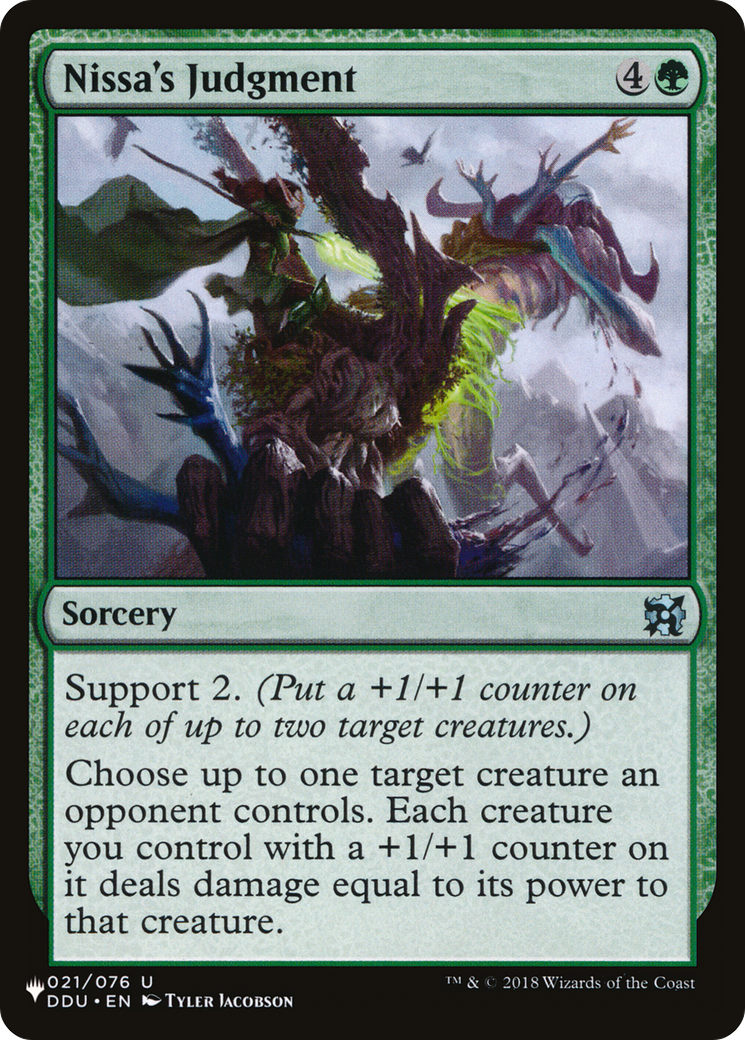 Nissa's Judgment (LIST-DDU-21) [The List]
