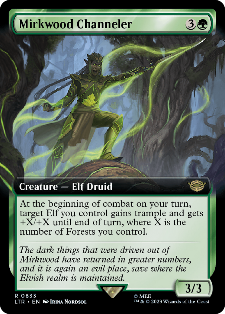 Mirkwood Channeler (LTR-833) [The Lord of the Rings: Tales of Middle-earth]: (Extended Art)