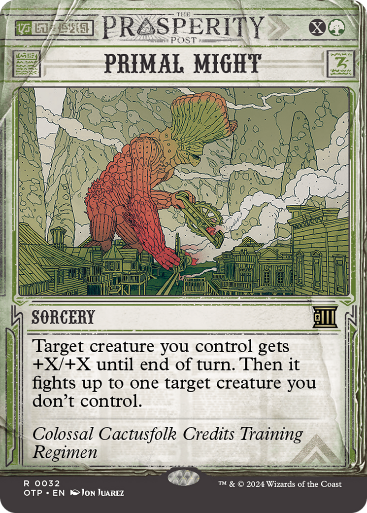 Primal Might (OTP-032) [Breaking News]: (Showcase) (Borderless)