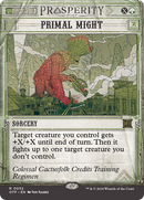 Primal Might (OTP-032) [Breaking News]: (Showcase) (Borderless) Foil