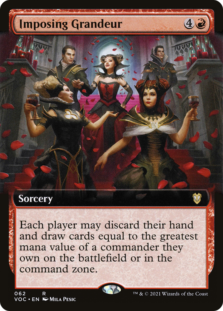 Imposing Grandeur (VOC-062) [Crimson Vow Commander]: (Extended Art)