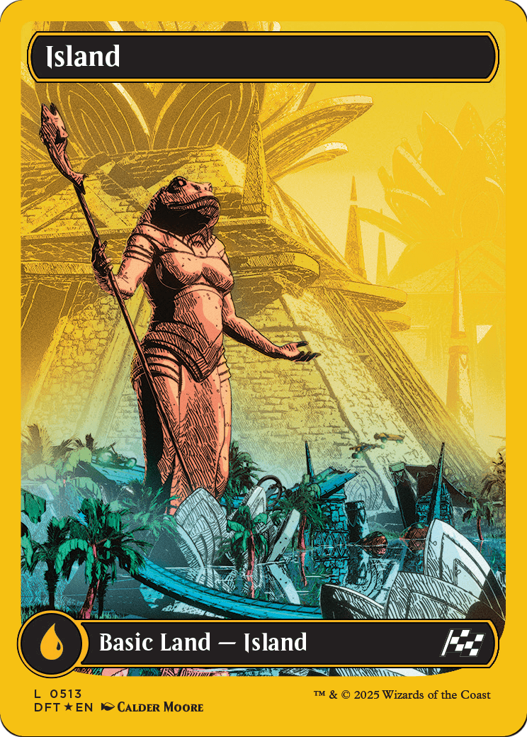 Island (DFT-513) (First-Place Foil) [Aetherdrift] Foil