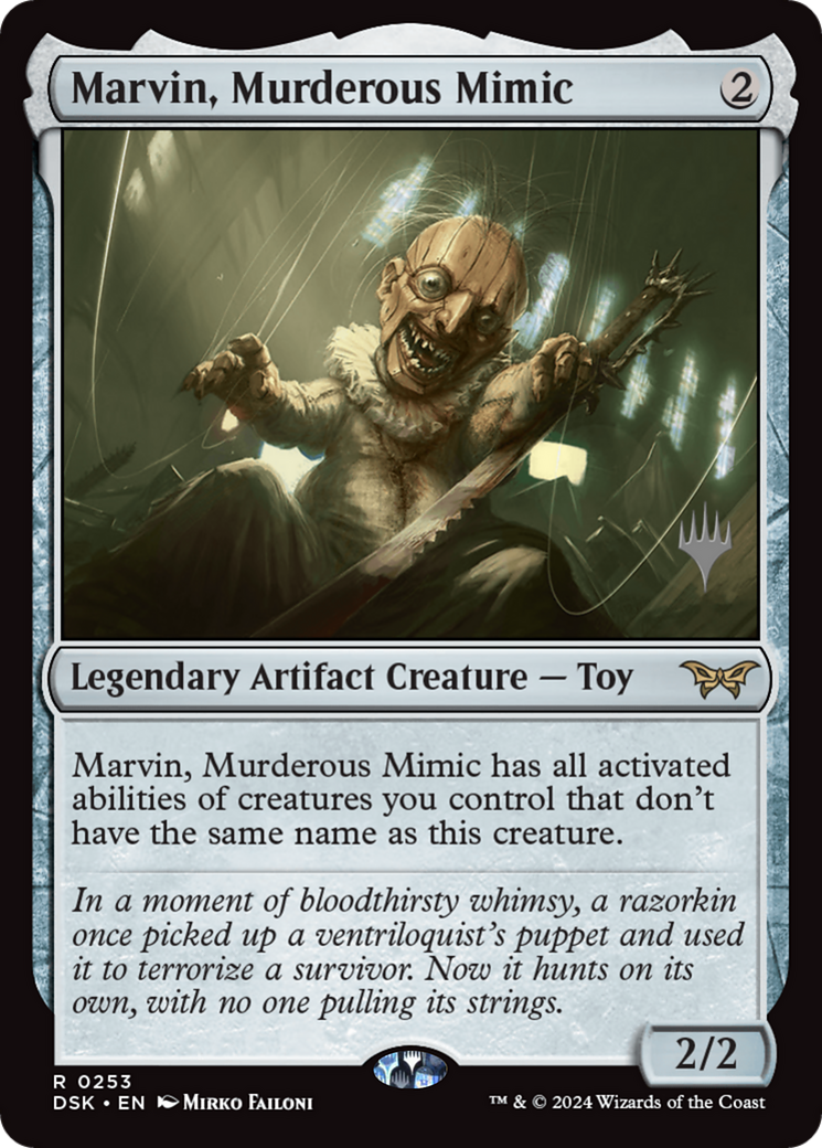Marvin, Murderous Mimic (PPDSK-253P) [Duskmourn: House of Horror Promos]