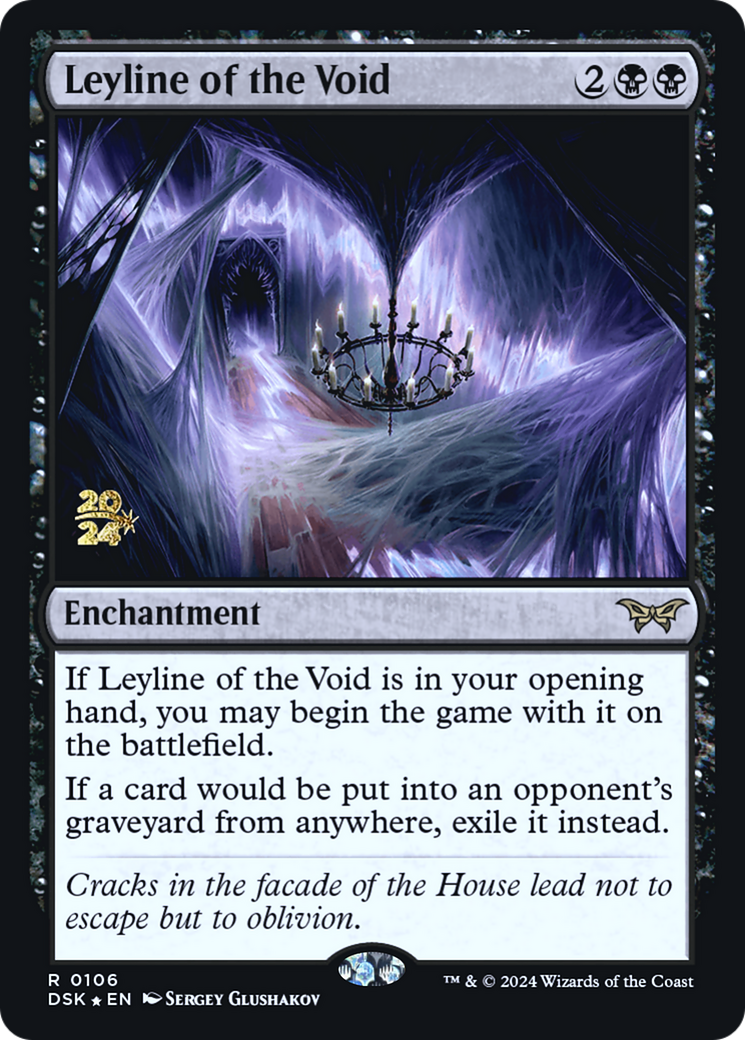 Leyline of the Void (PRE-106) [Duskmourn: House of Horror Promos] Foil