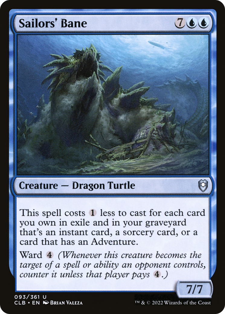 Sailors' Bane (CLB-093) [Commander Legends: Battle for Baldur's Gate] Foil