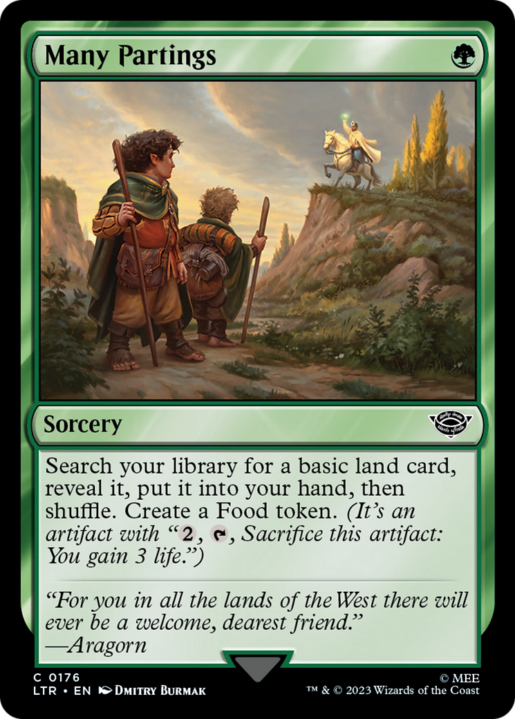 Many Partings (LTR-176) [The Lord of the Rings: Tales of Middle-earth] Foil
