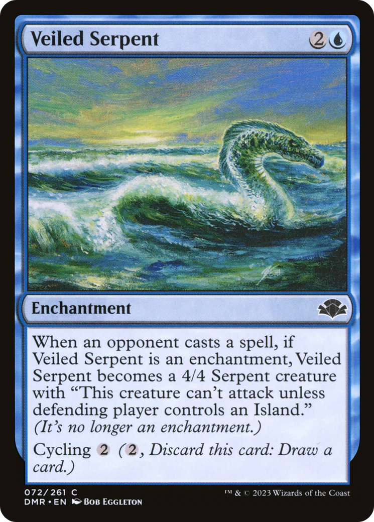 Veiled Serpent (DMR-072) [Dominaria Remastered] Foil