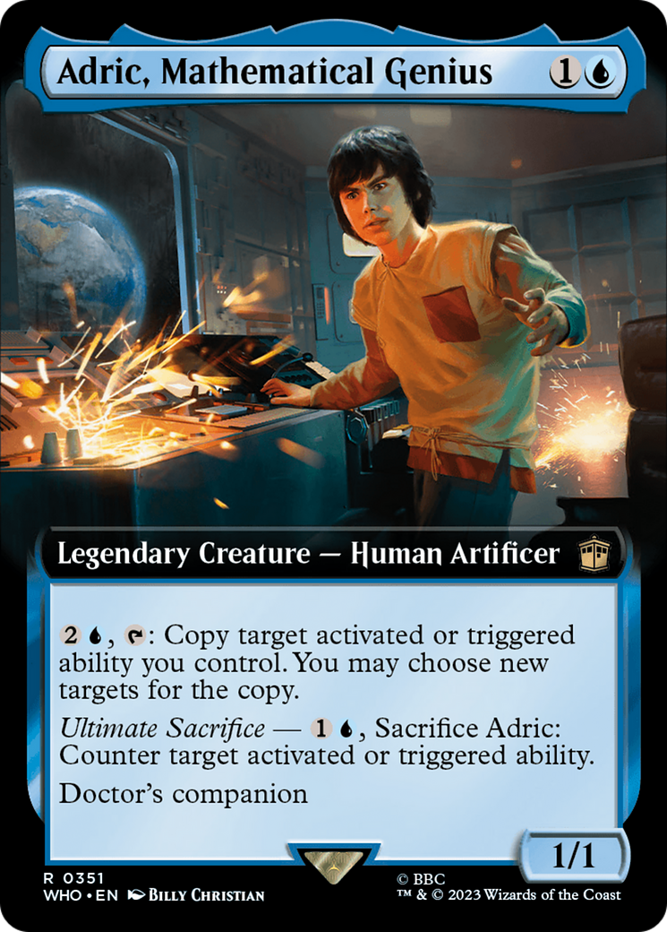 Adric, Mathematical Genius (WHO-351) [Doctor Who]: (Extended Art) Foil