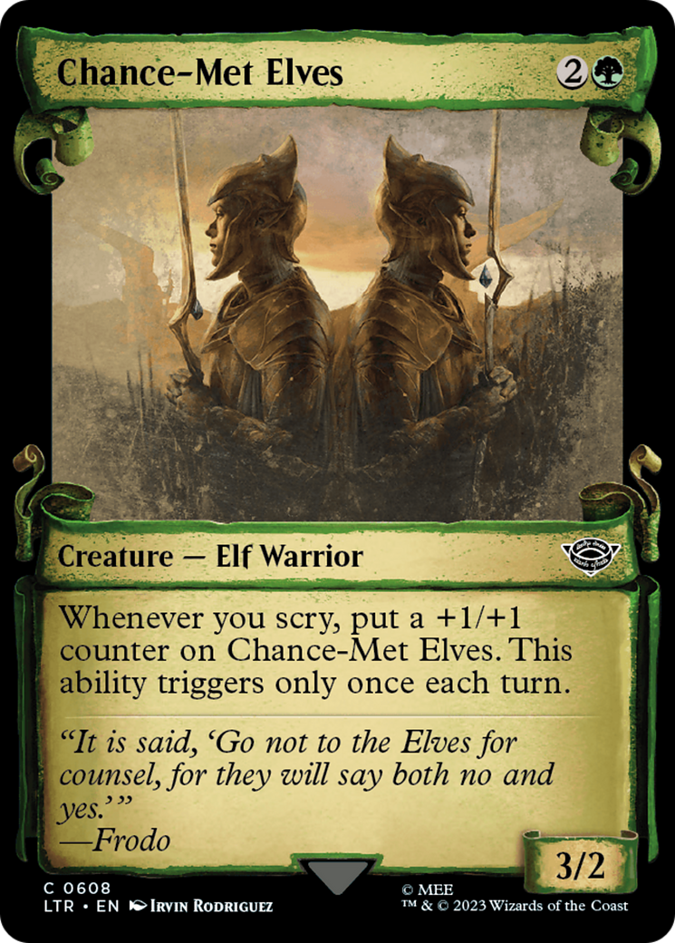 Chance-Met Elves (LTR-608) [The Lord of the Rings: Tales of Middle-earth]: (Showcase) Foil