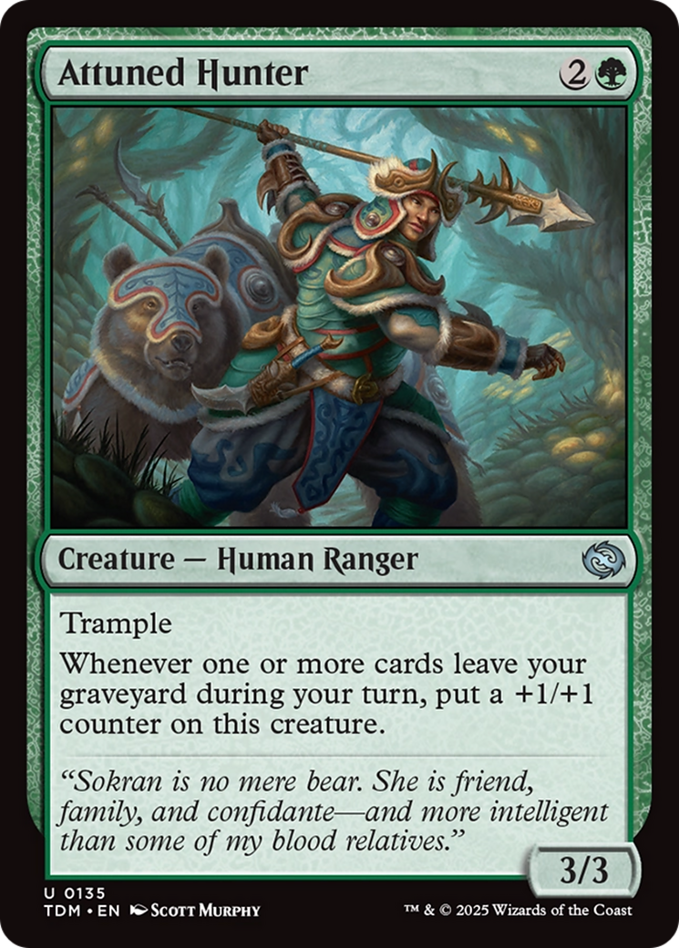 Attuned Hunter (TDM-135) [Tarkir: Dragonstorm] Foil