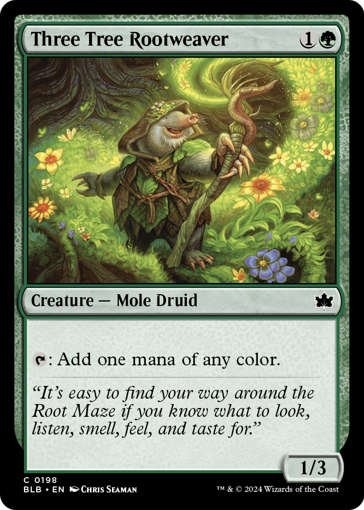 Three Tree Rootweaver (BLB-198) [Bloomburrow]