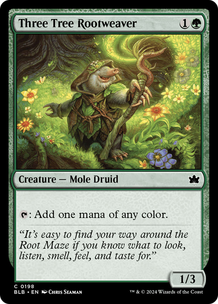 Three Tree Rootweaver (BLB-198) [Bloomburrow]