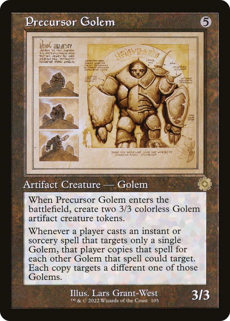 Precursor Golem (Schematic) (BRR-105) [The Brothers' War Retro Artifacts]