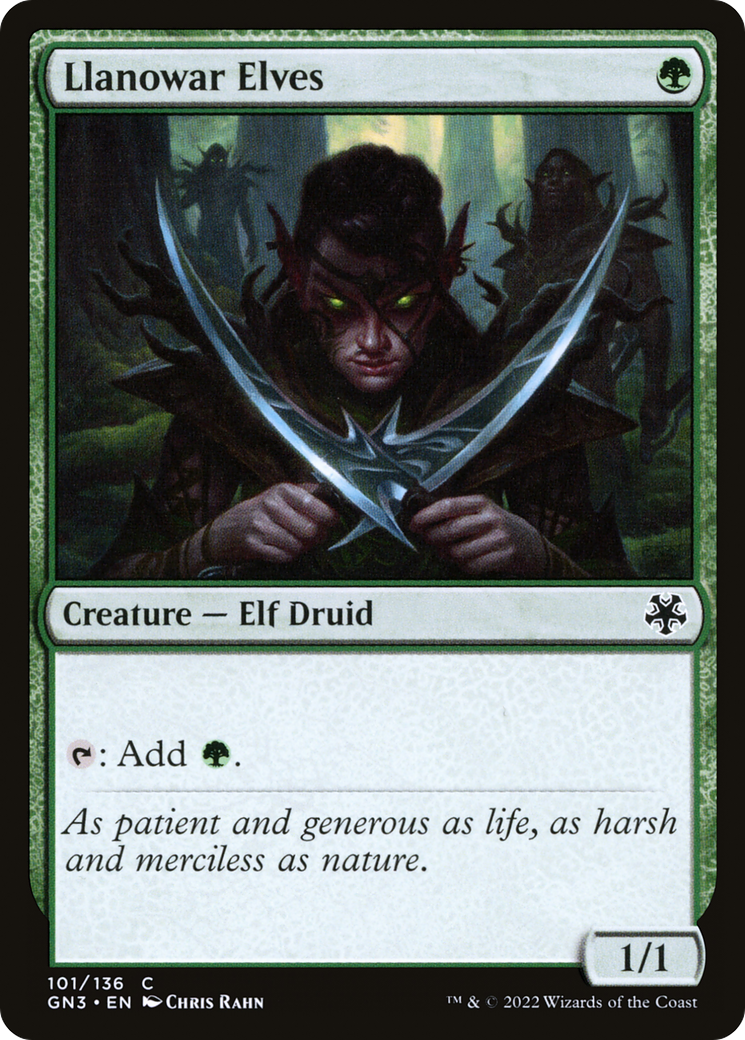 Llanowar Elves (GN3-101) [Game Night: Free-for-All]