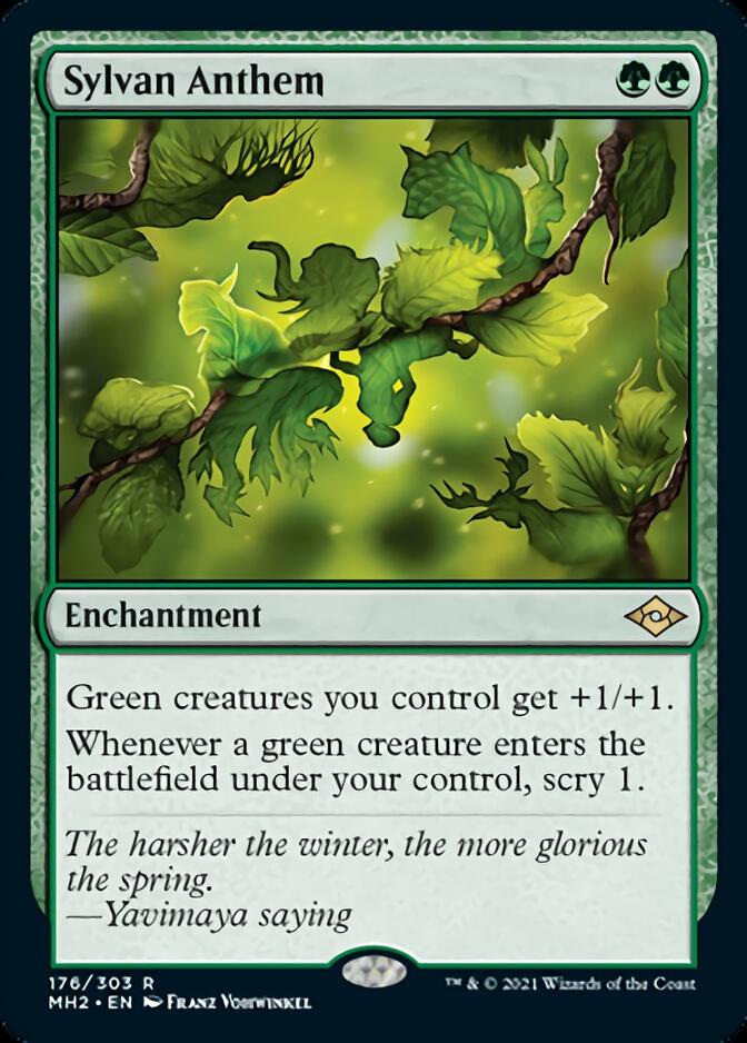 Sylvan Anthem (MH2-176) [Modern Horizons 2] Foil