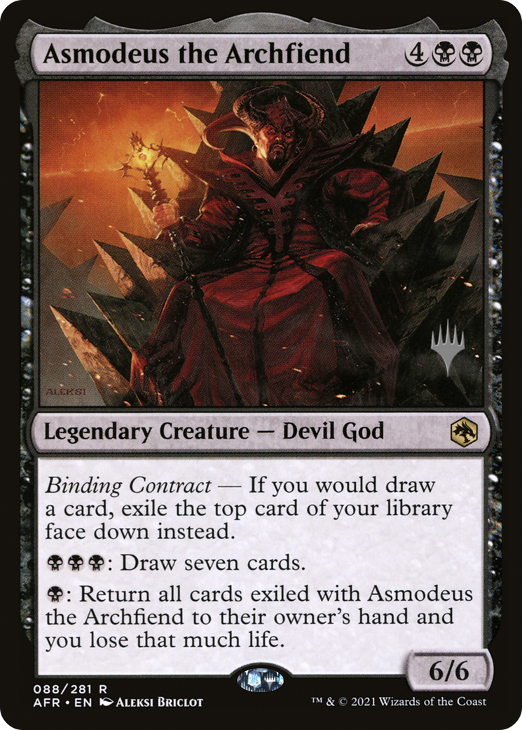 Asmodeus the Archfiend (PPAFR-88P) [Promo Pack: Adventures in the Forgotten Realms Promos]