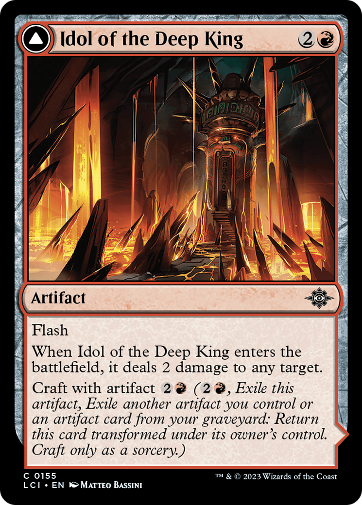 Idol of the Deep King // Sovereign's Macuahuitl (LCI-155) [The Lost Caverns of Ixalan] Foil