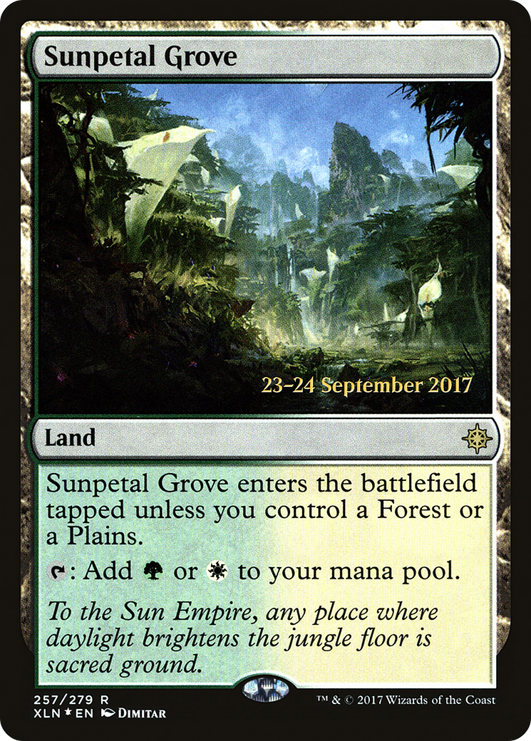 Sunpetal Grove (PRE-257S) [Ixalan Promos] Foil