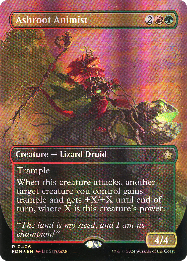 Ashroot Animist (FDN-406) [Foundations] (Borderless) Foil