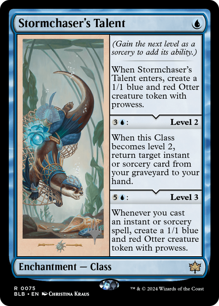 Stormchaser's Talent (PPBLB-75P) [Bloomburrow Promos] Foil