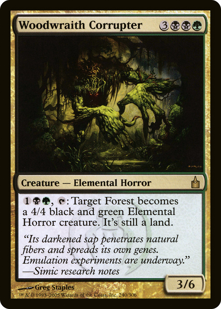 Woodwraith Corrupter (RAV-240) [Ravnica: City of Guilds]