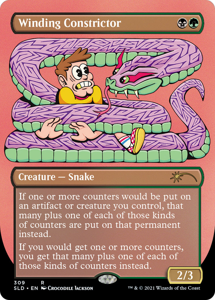 Winding Constrictor (SLD-309) [Secret Lair Drop] (Borderless)
