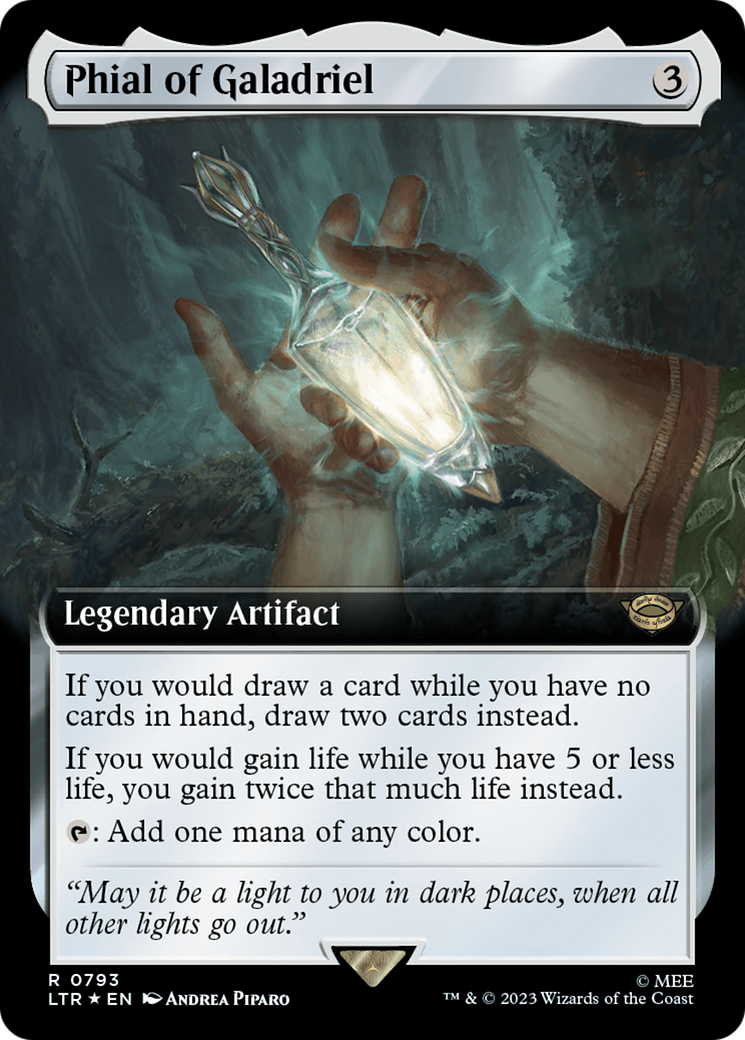 Phial of Galadriel (LTR-793) [The Lord of the Rings: Tales of Middle-earth]: (Extended Art) Foil