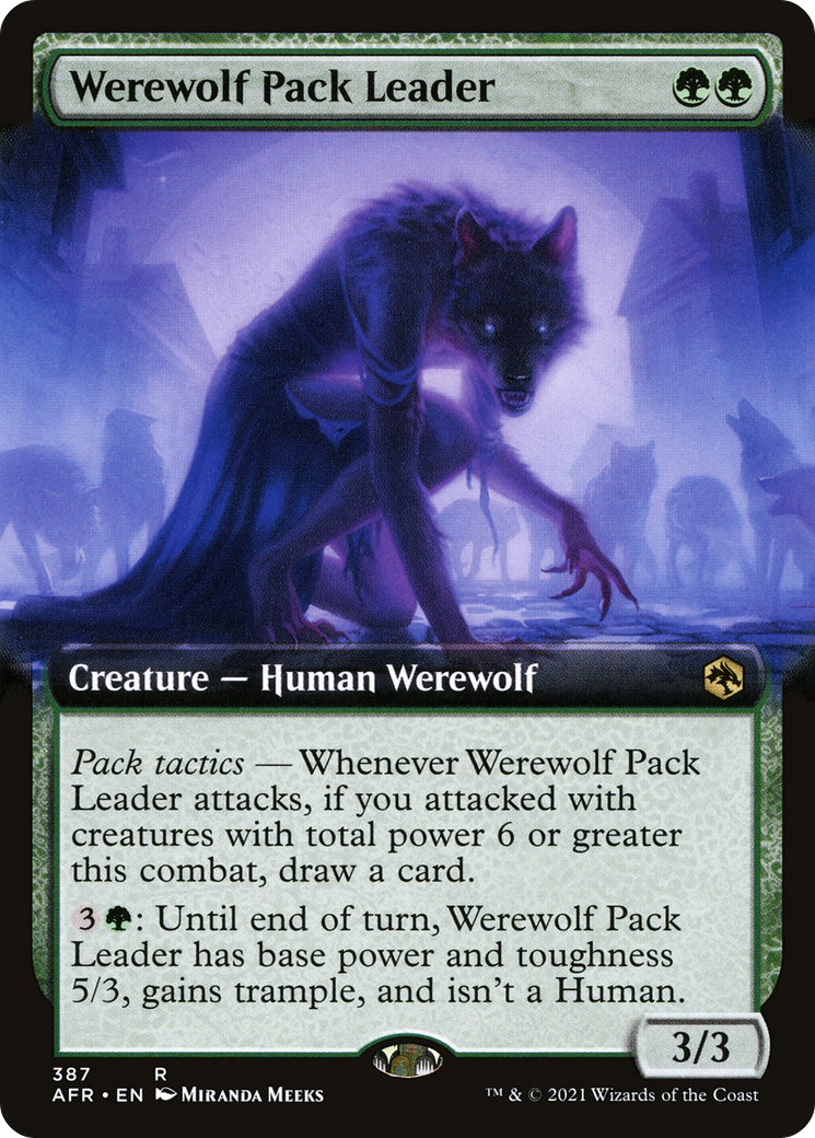 Werewolf Pack Leader (AFR-387) [Adventures in the Forgotten Realms]: (Extended Art)