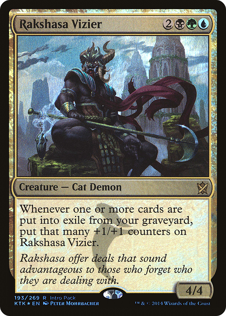 Rakshasa Vizier (UMP-193) [Khans of Tarkir Promos] Foil