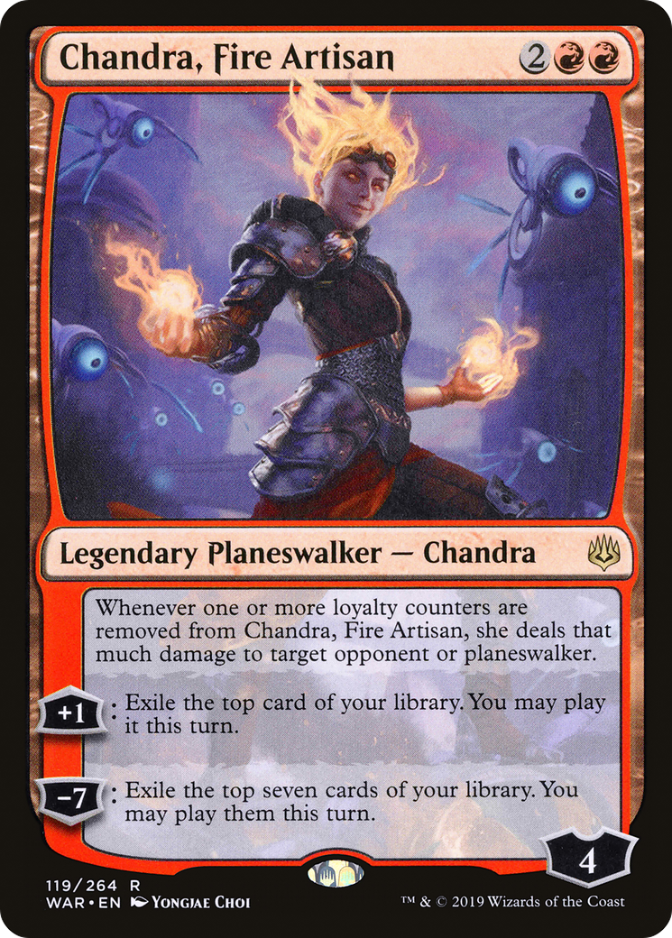 Chandra, Fire Artisan (WAR-119) [War of the Spark] Foil